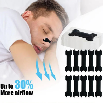 Nasal Strips for Better Sleep — Extra Strength Anti-Snoring & Nose Congestion Relief, 60/30/10 Count