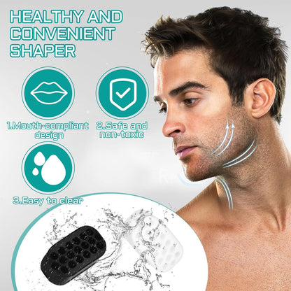 Jaw Exerciser for Men Women - 4 Resistance Levels Jawline Trainer, Silicone Mewing Device, Face Workout Tool, Jaw Toner